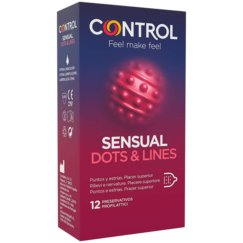 CONTROL SENSUAL DOTS & LINES PUNTOS Y ESTRIAS