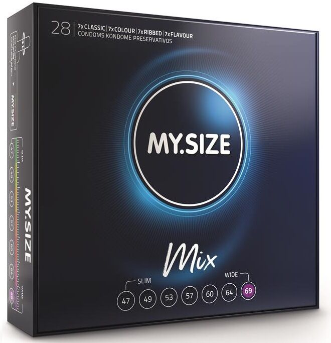MY SIZE MIX PRESERVATIVOS 69 MM XXL