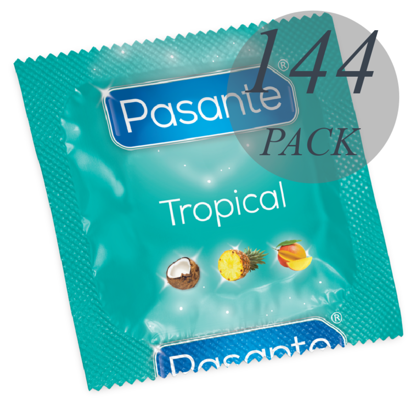 PASANTE PRESERVATIVOS SABORES TROPICAL PACK 144