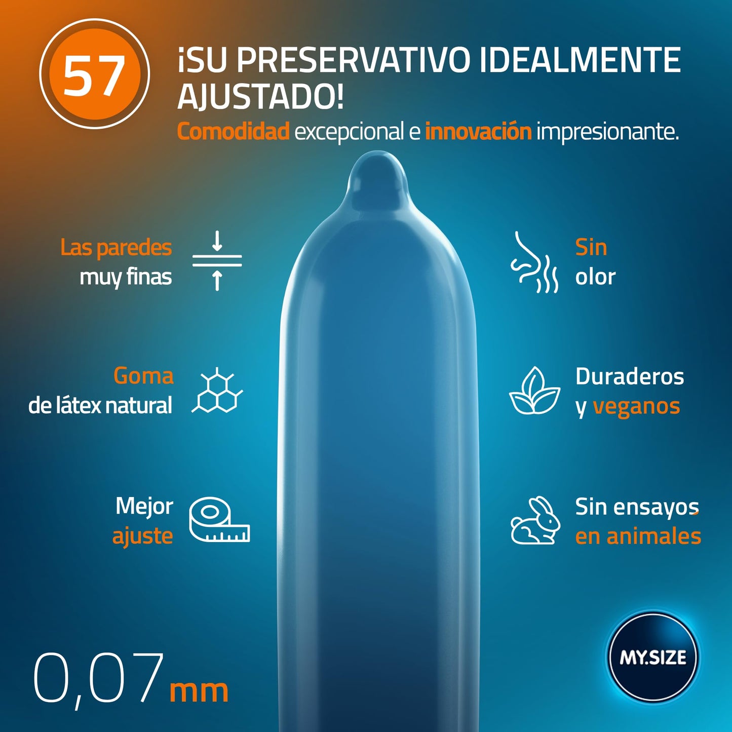 MY SIZE MIX PRESERVATIVOS 57 MM