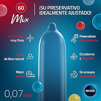 MY SIZE MIX PRESERVATIVOS 60 MM