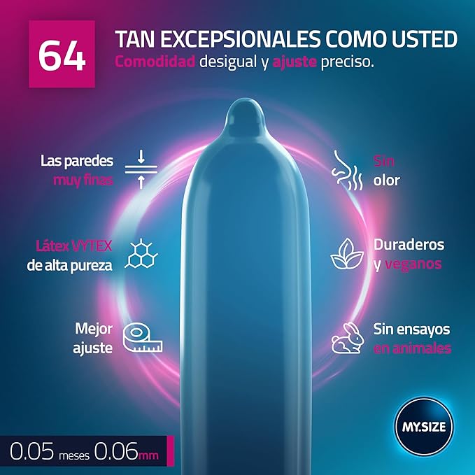 MY SIZE PRO CONDOMS 64 MM